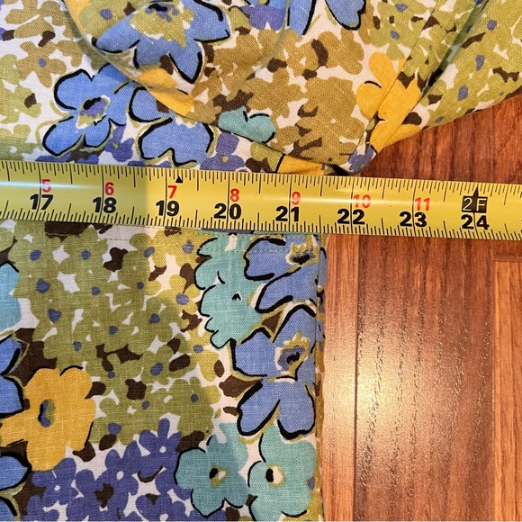 VINTAGE | 90s/Y2K colorful floral print linen cropped blazer jacket - Picture 7 of 10